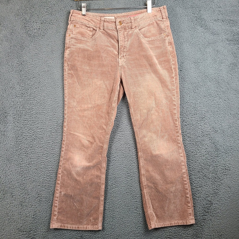 Pilcro Anthropologie Corduroy Pants 30 Pink Straight Leg Mid Rise Stretch Rose
